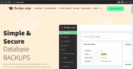 MySQL backup software tools. MySQL automatic backup solutions