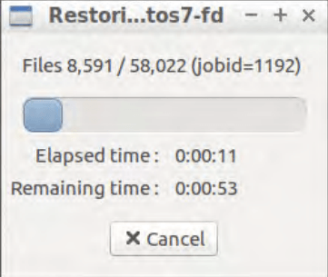 bacula linux bare metal recovery screen #9