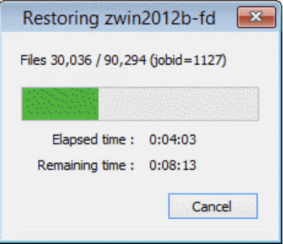 bacula windows bare metal recovery screen #10